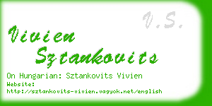 vivien sztankovits business card